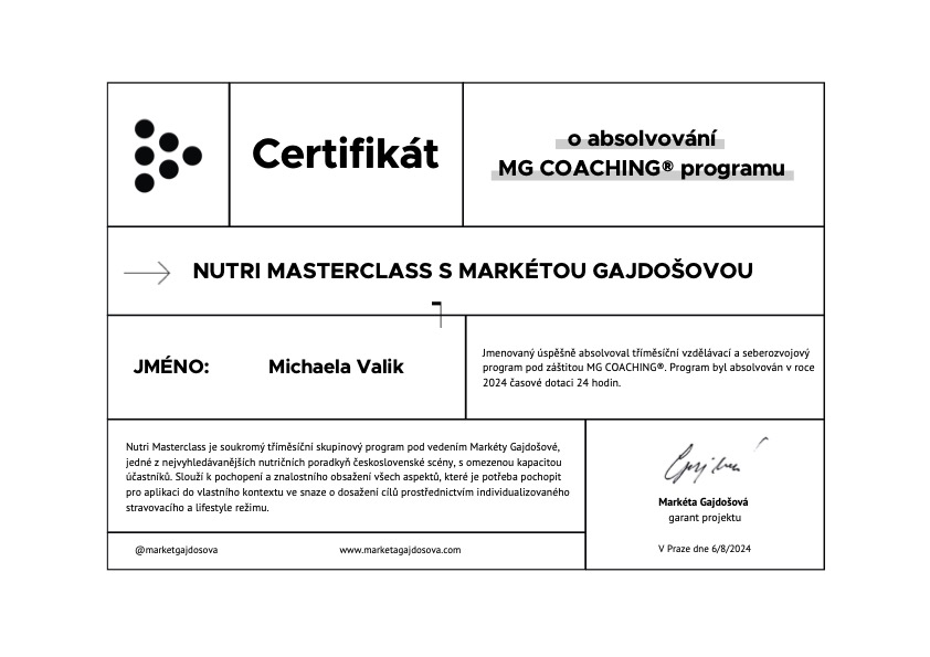 Masterclass Certificate